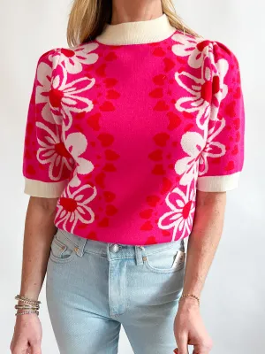 Malibu Floral Sweater Top