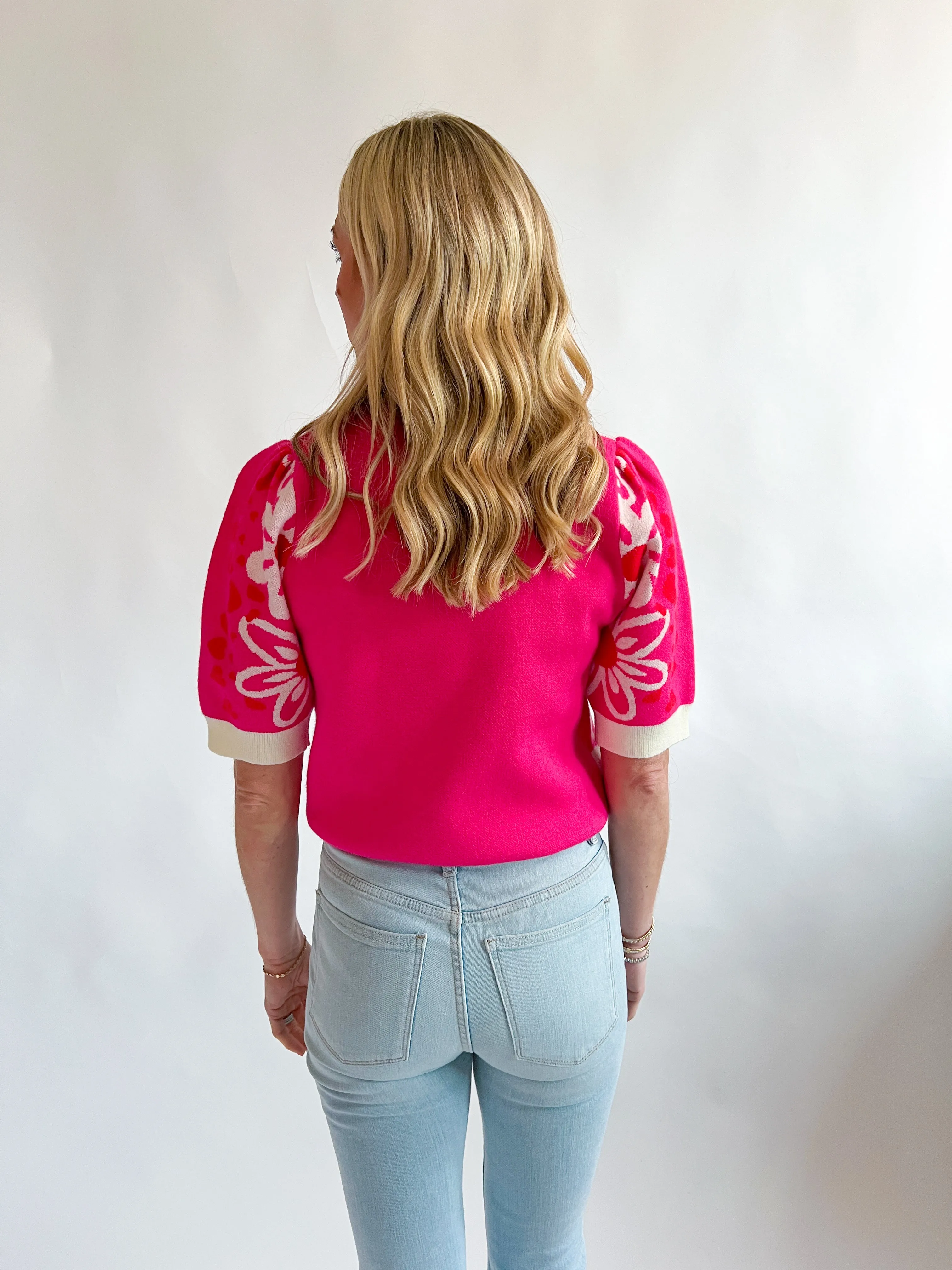 Malibu Floral Sweater Top