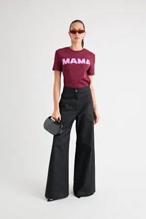 MAMA TEE | BURGUNDY
