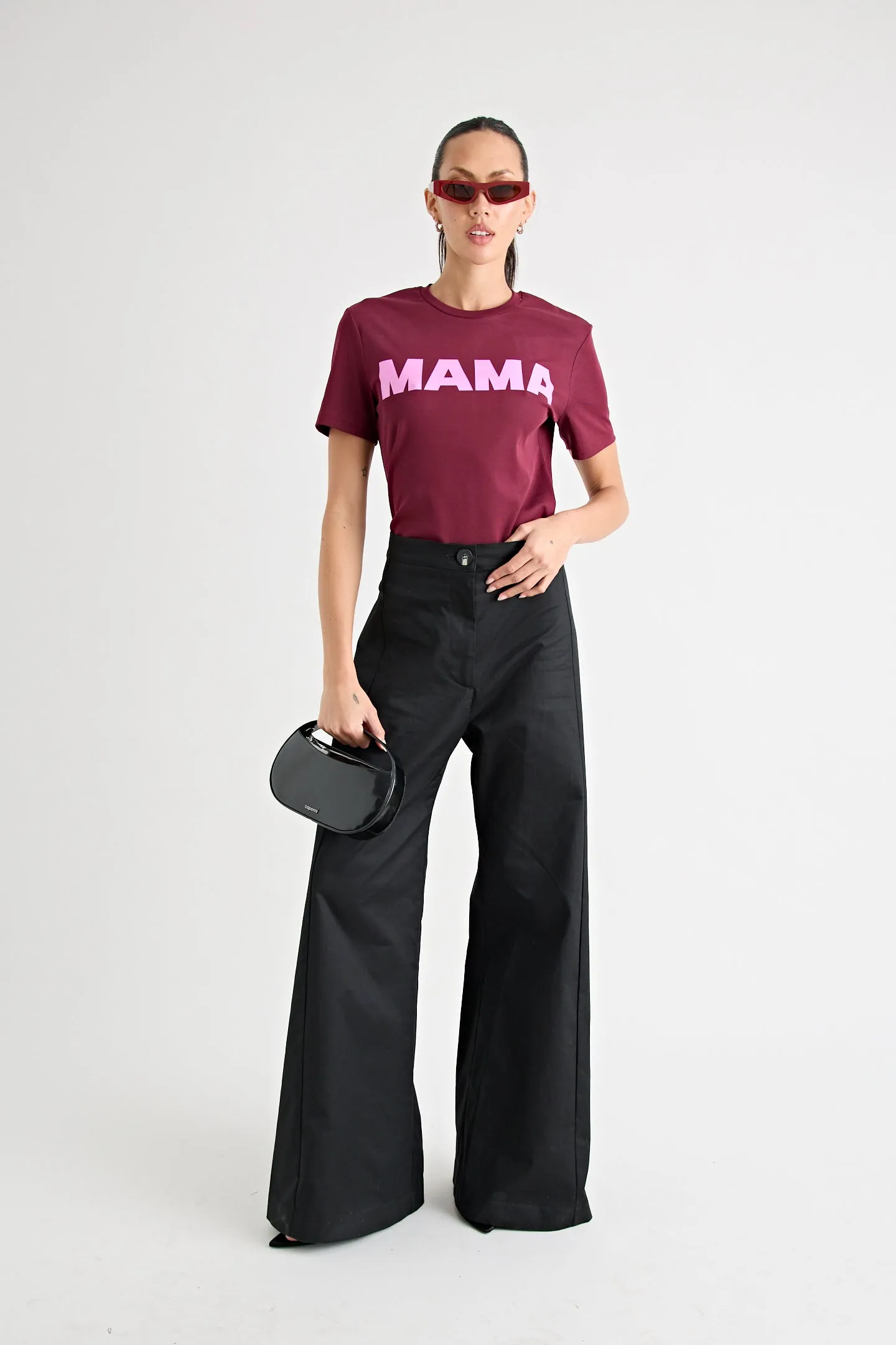 MAMA TEE | BURGUNDY