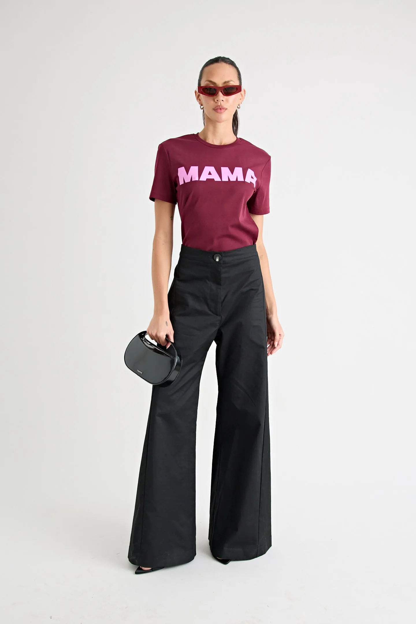 MAMA TEE | BURGUNDY