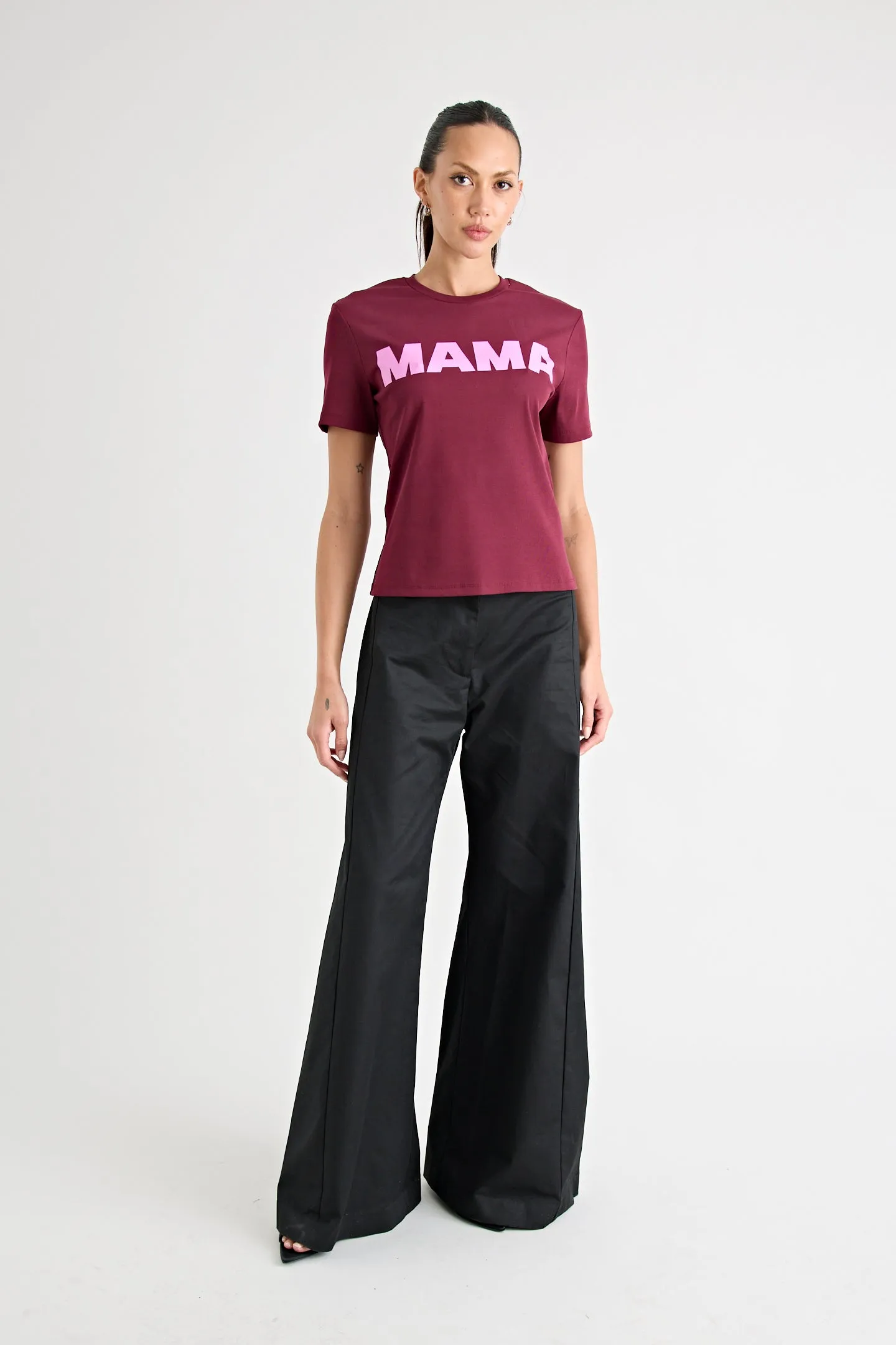 MAMA TEE | BURGUNDY