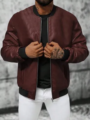 Manfinity Homme Men Zip Up Bomber Jacket