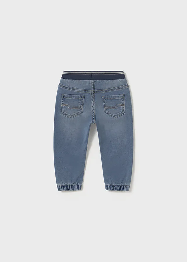 Mayoral Soft Denim Jogger Pants
