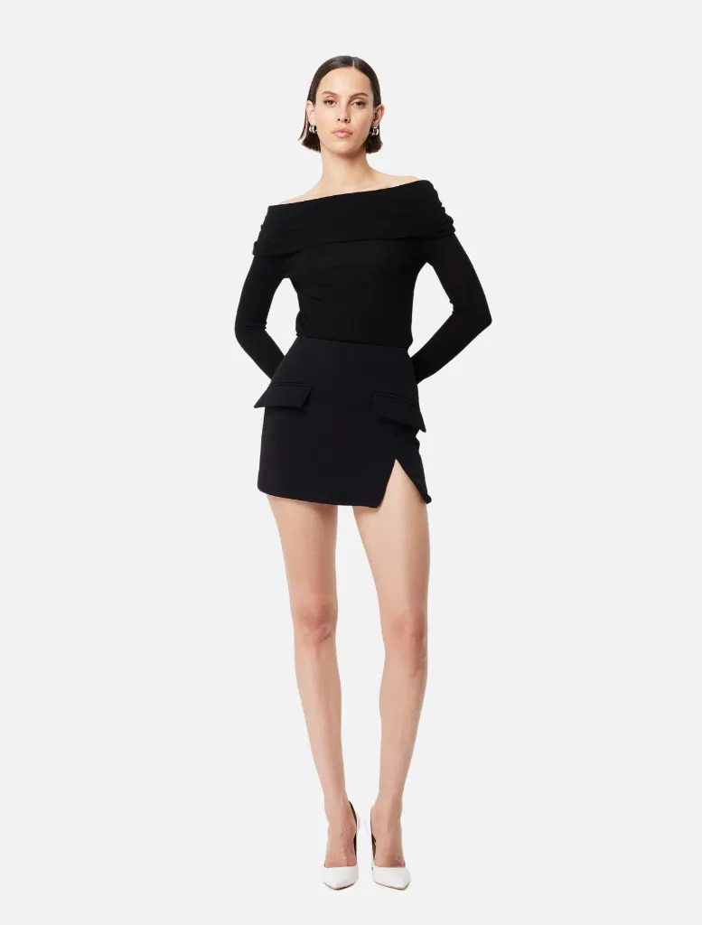 Melrose Mini Skirt - Black
