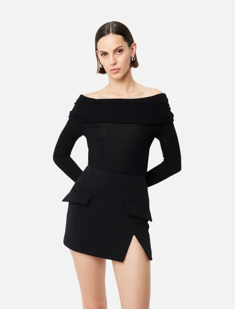 Melrose Mini Skirt - Black