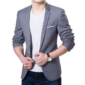 Men Suit Jacket Blazer Cardigan Jaqueta Wedding Suits Jackets