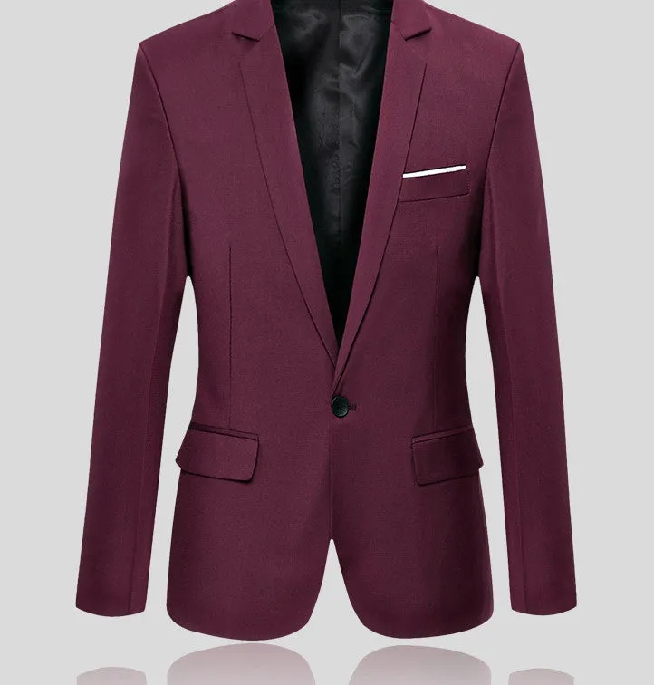 Men Suit Jacket Blazer Cardigan Jaqueta Wedding Suits Jackets