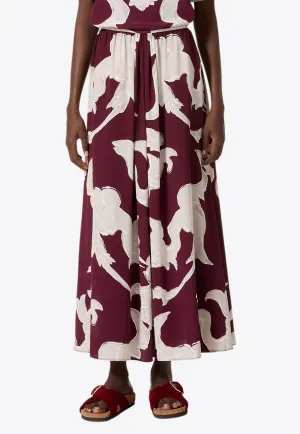 Metamorphos Gryphon Print Midi Skirt