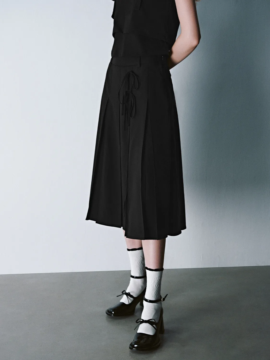 Midi A-Line Skirt