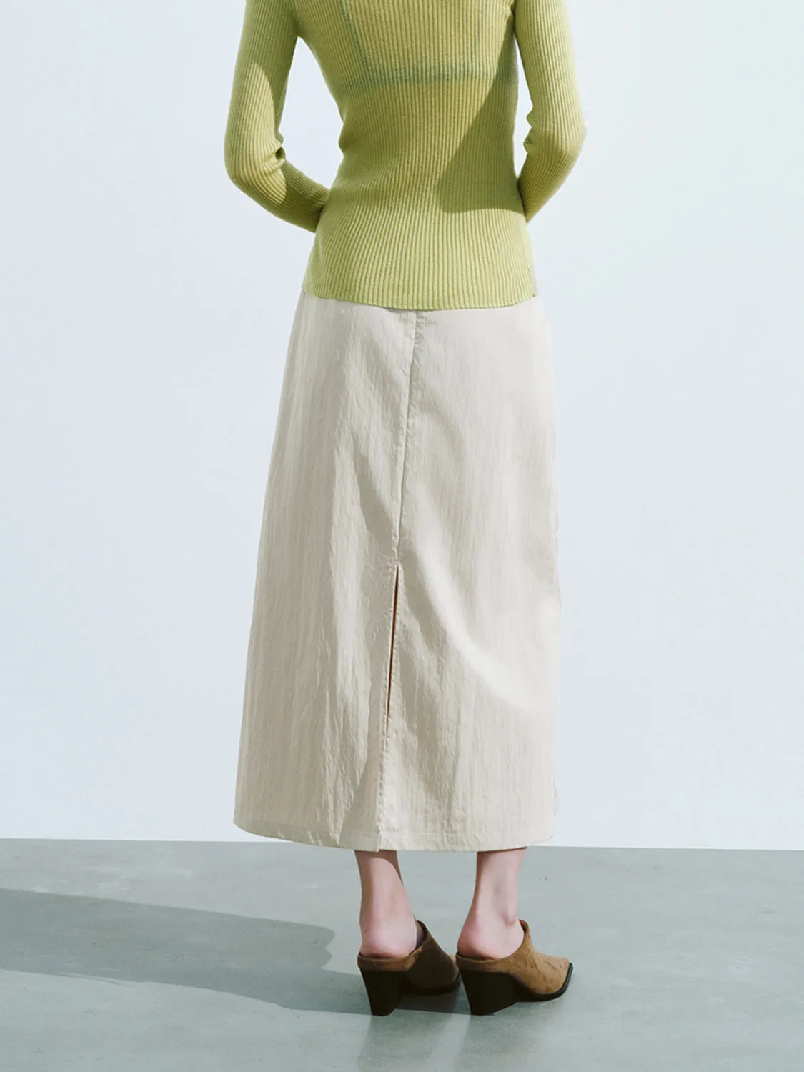 Midi A-Line Skirt