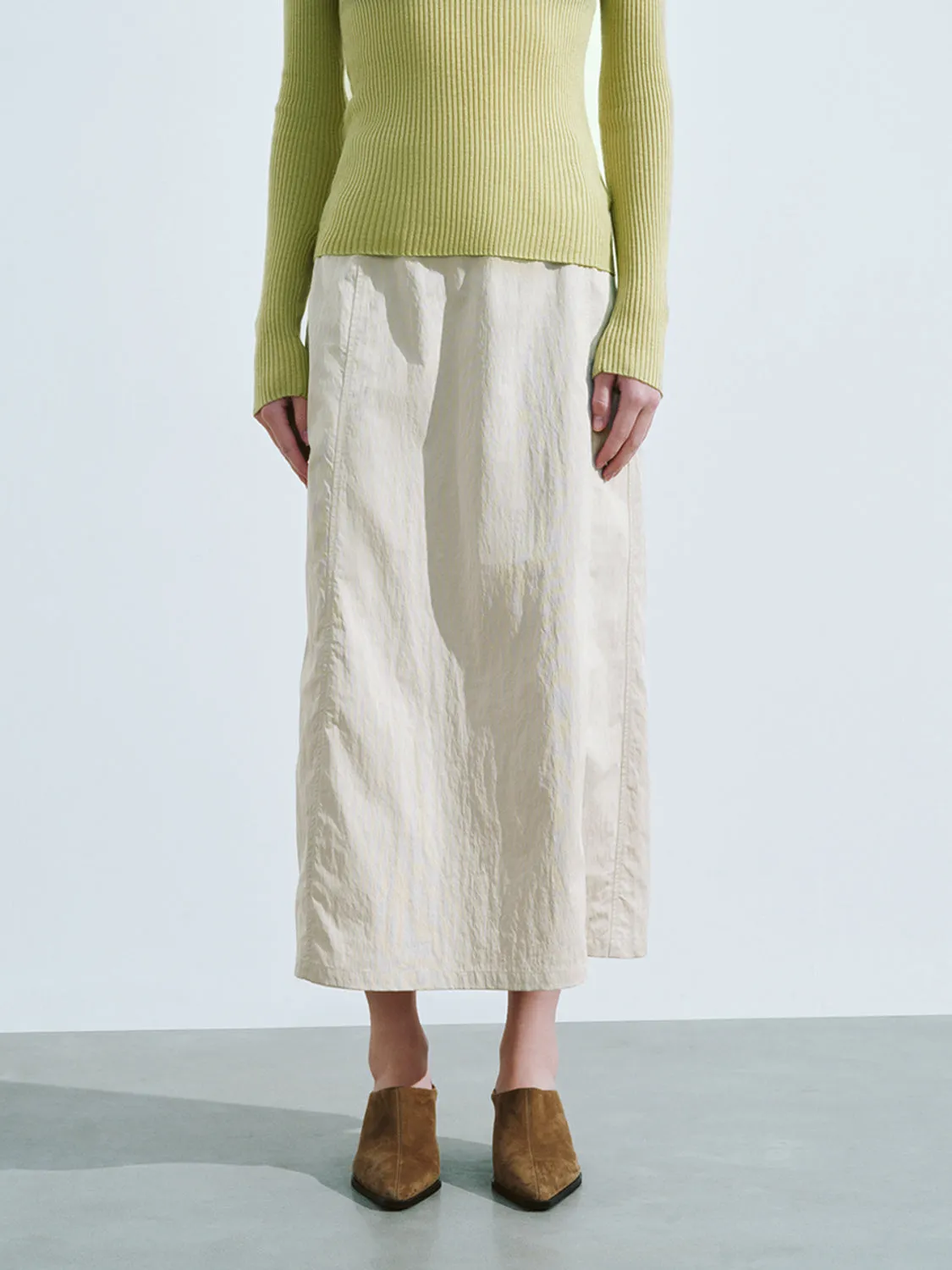 Midi A-Line Skirt