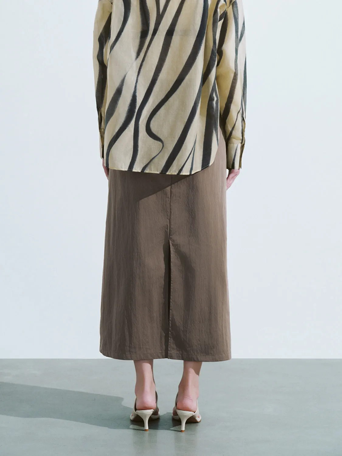 Midi A-Line Skirt