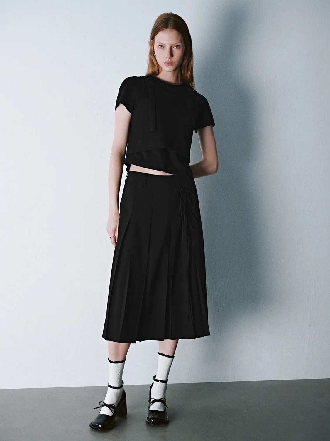 Midi A-Line Skirt