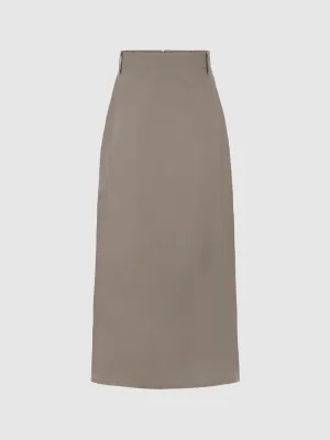 Midi A-Line Skirt