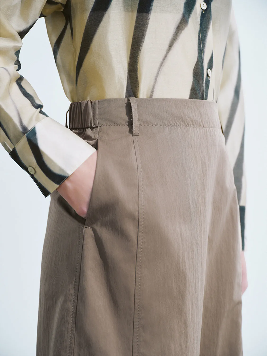 Midi A-Line Skirt