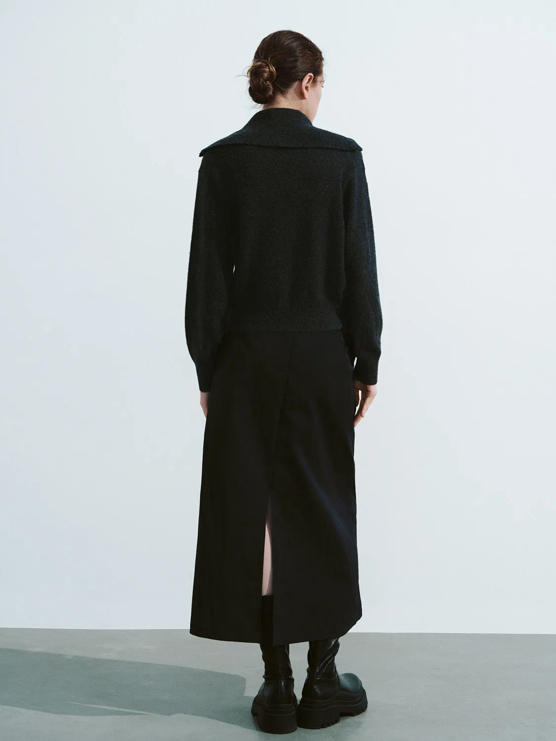 Midi A-Line Skirt