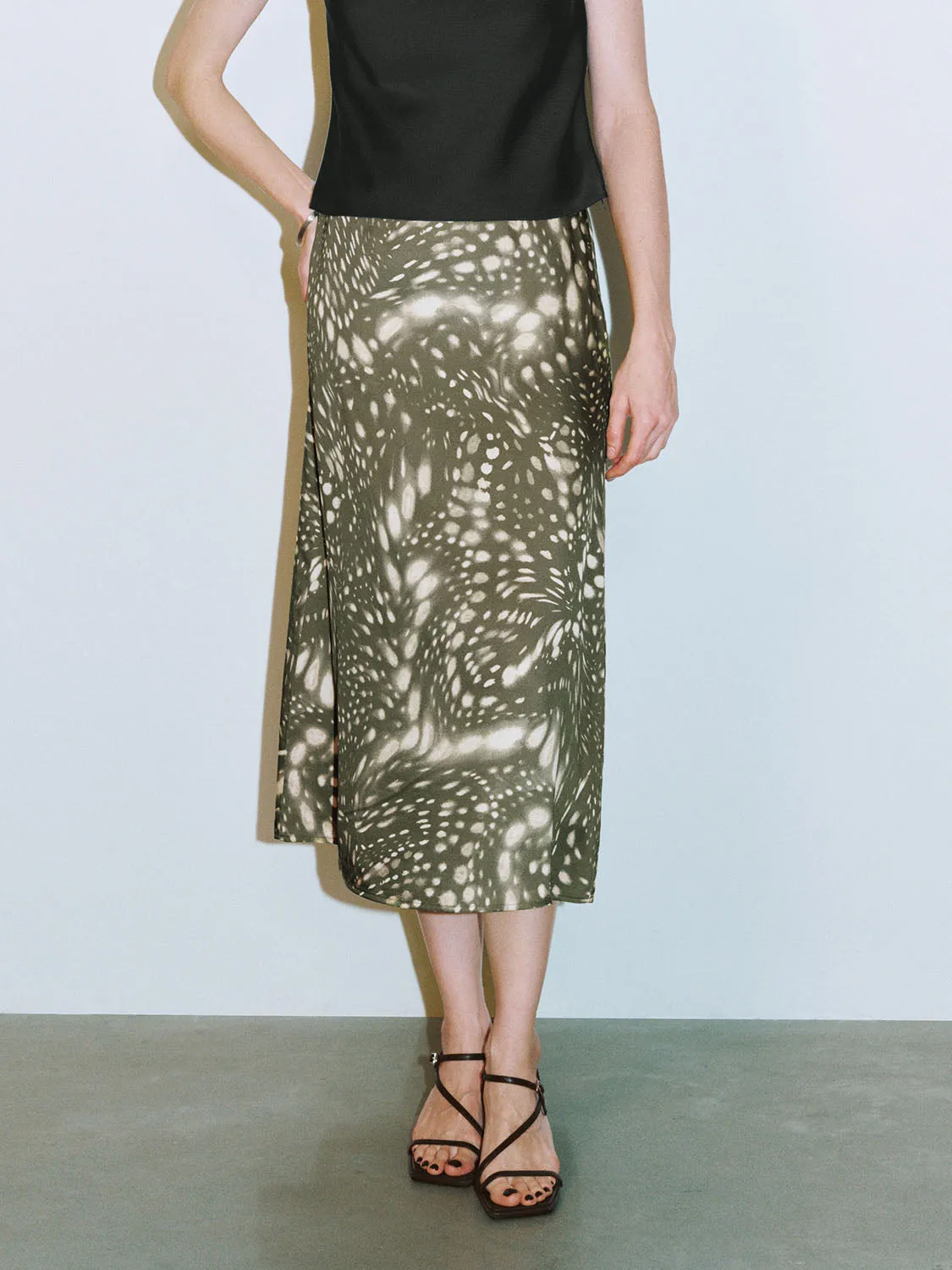Midi A-Line Skirts