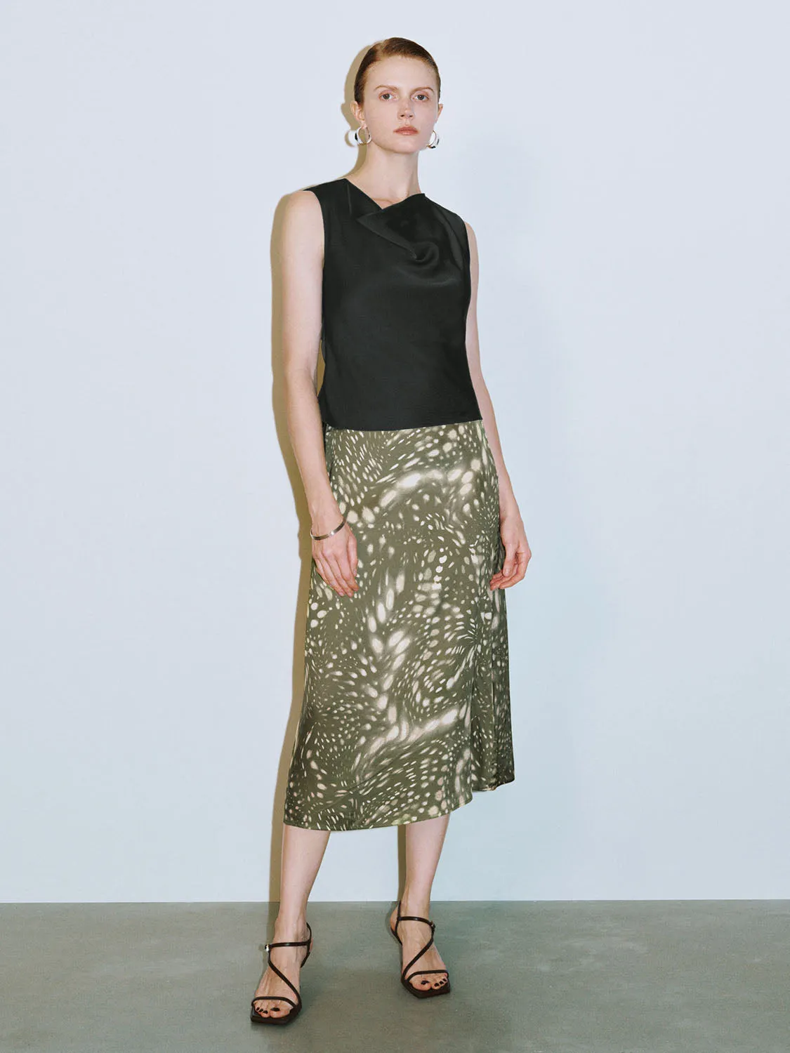 Midi A-Line Skirts