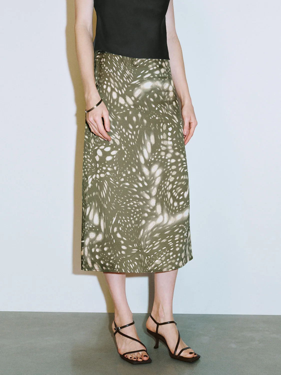 Midi A-Line Skirts