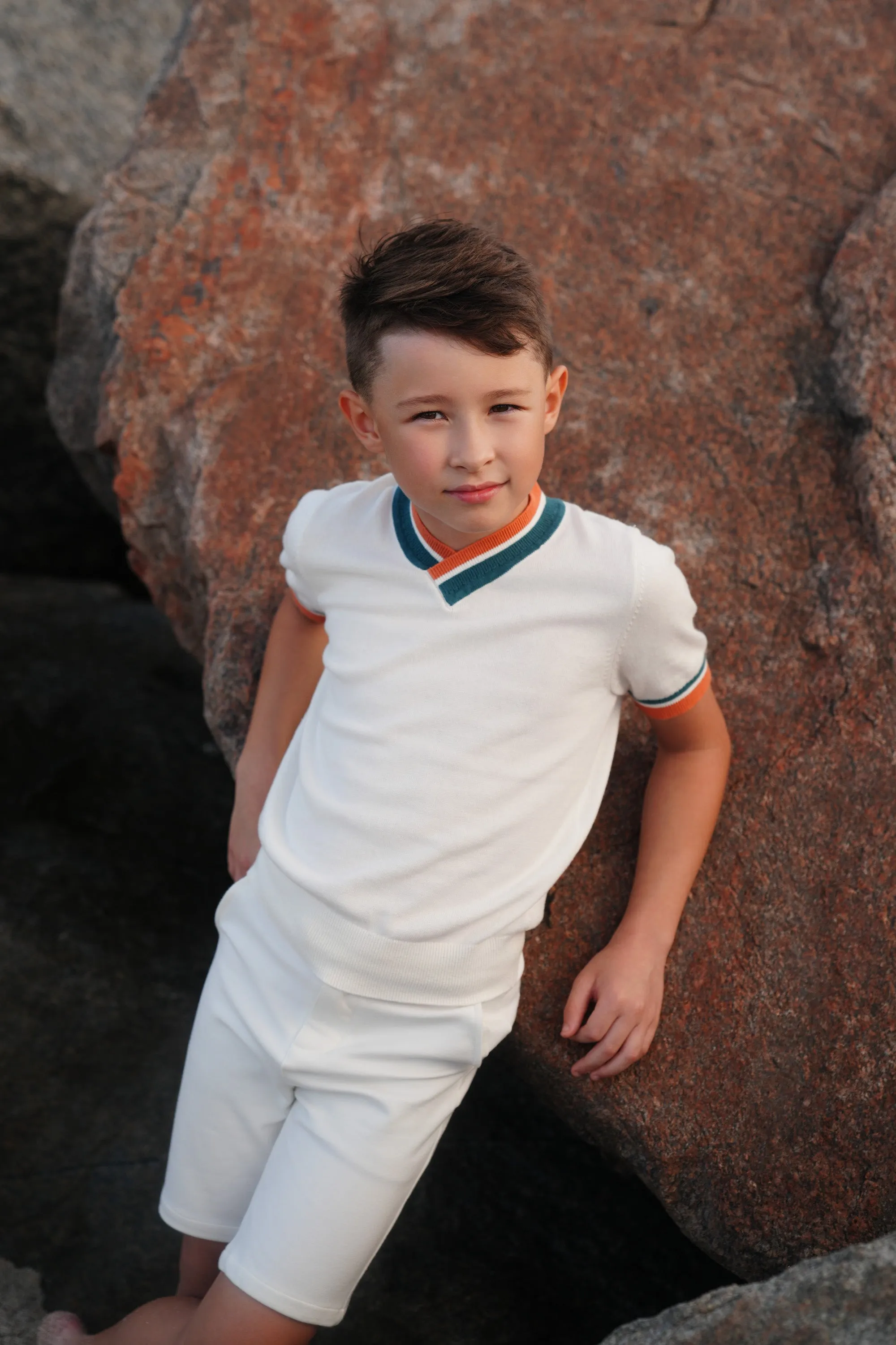 Mike v-neck dark teal sweater by Motu