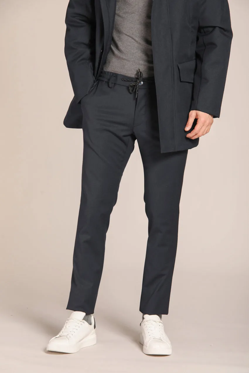 Milano Jogger men's chino pants in wool with extra slim fit