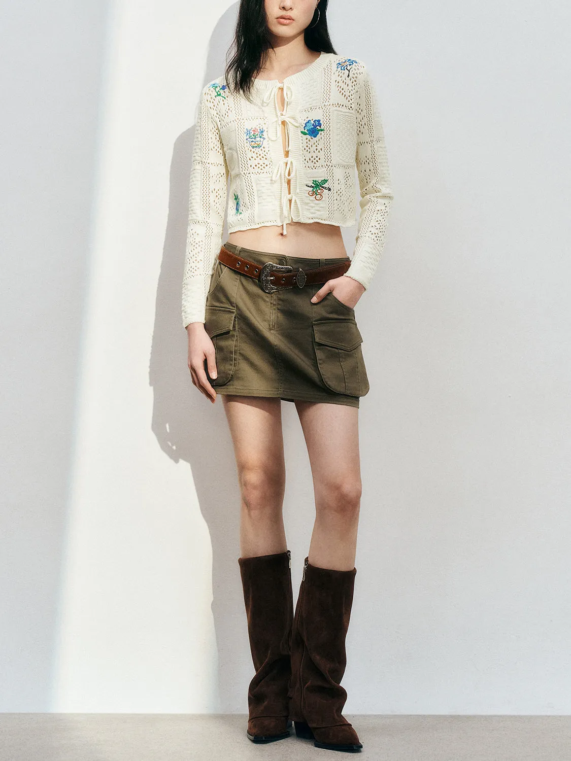 Mini A-Line Cargo Skirts