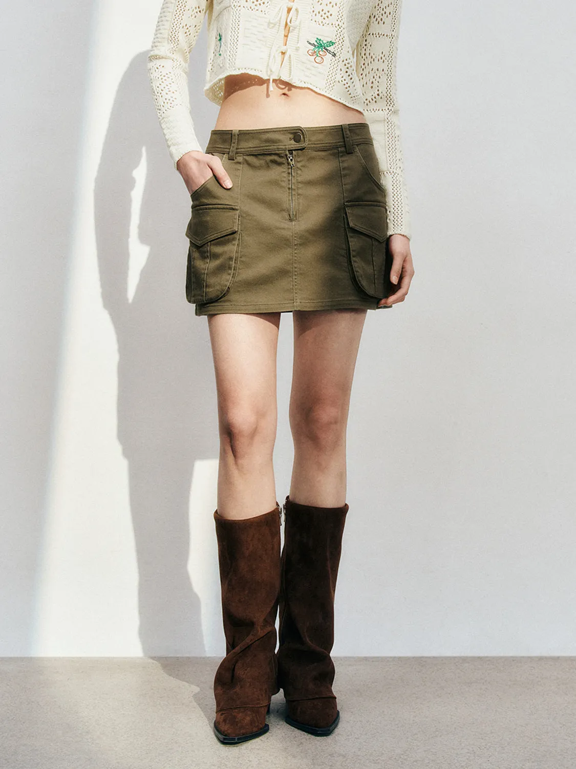 Mini A-Line Cargo Skirts