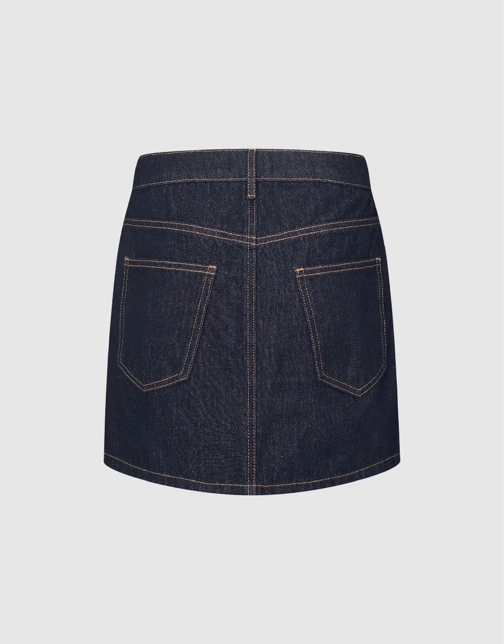 Mini A-Line Denim Skirt