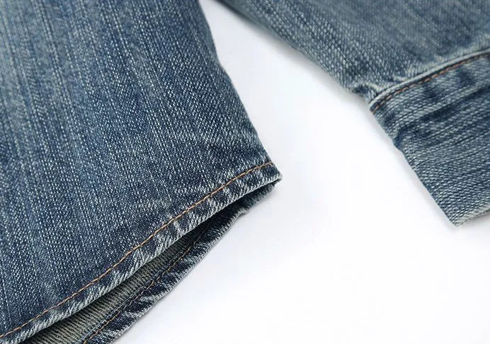 Minimalist Gradient Denim Denim Jacket for Stylish Men