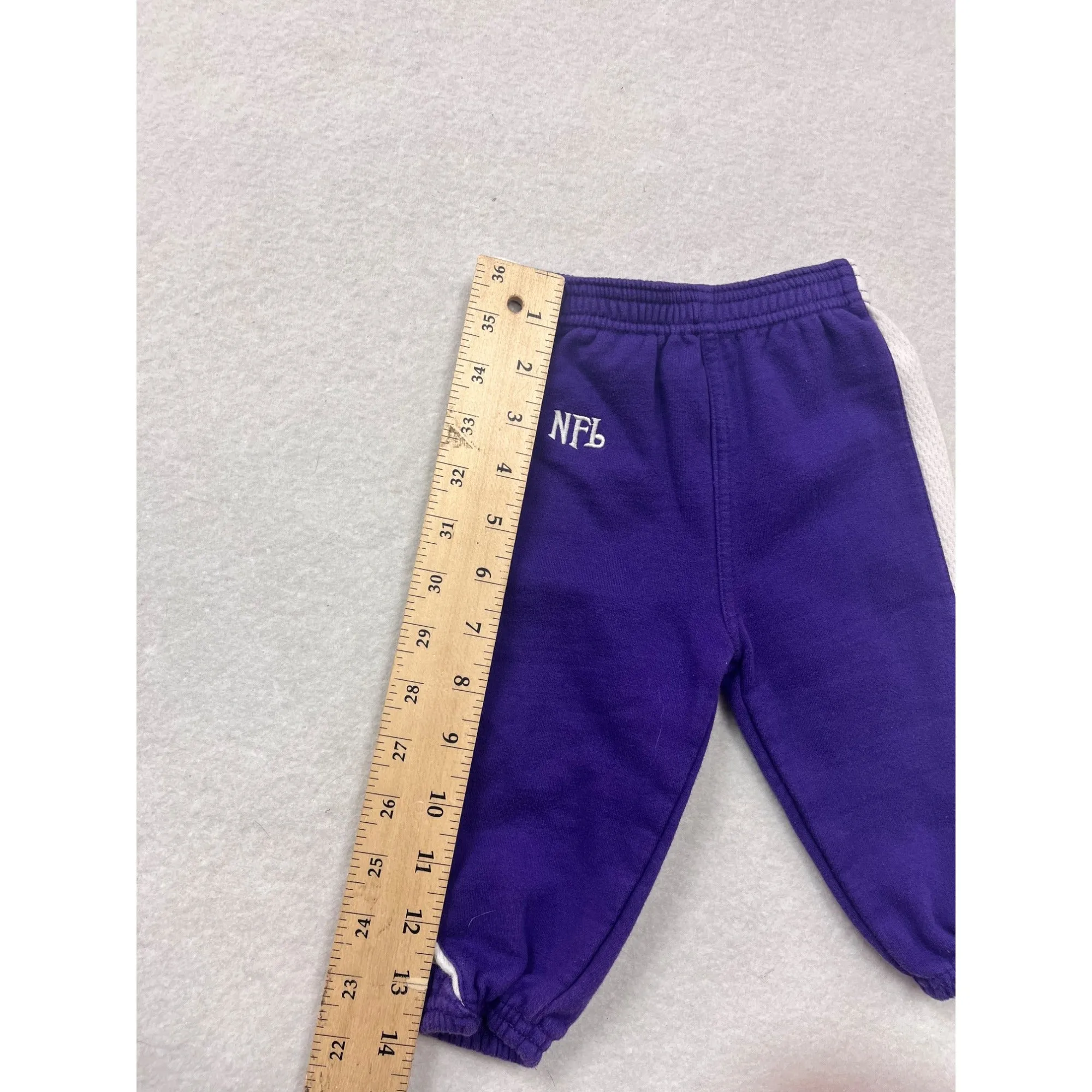 Minnesota Vikings NFL Baby Purple & White Sweatpants 6-9M #6447