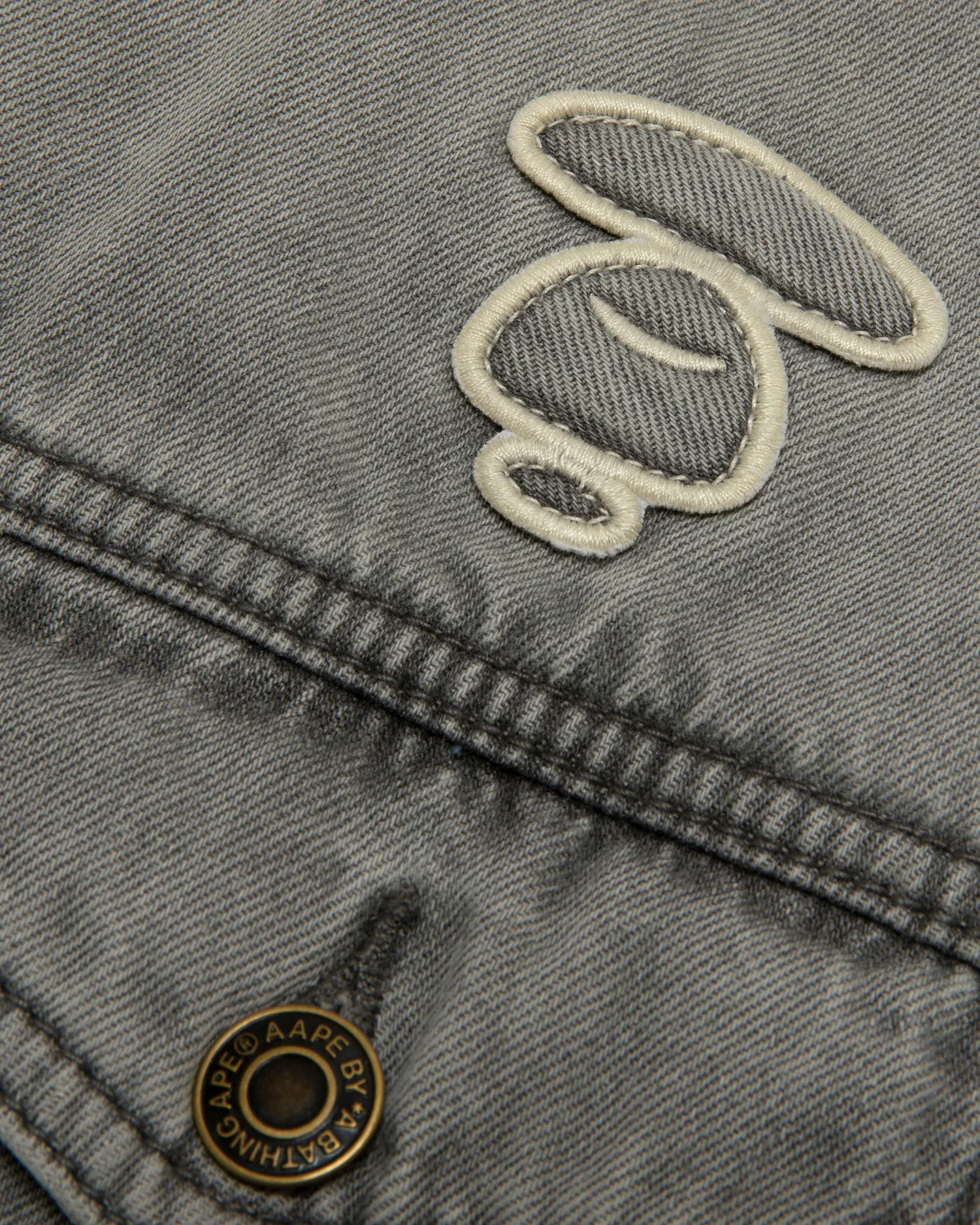 Moonface logo denim jacket