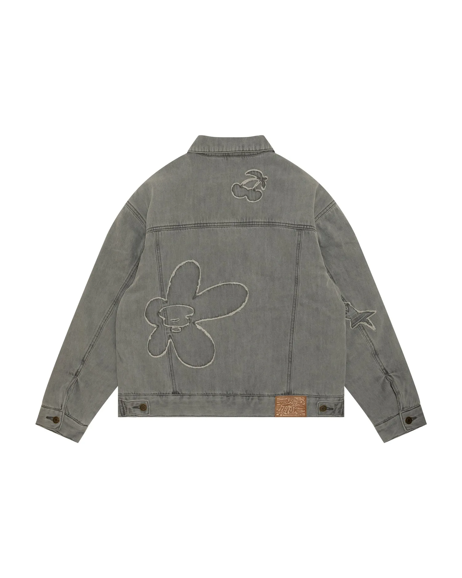 Moonface logo denim jacket