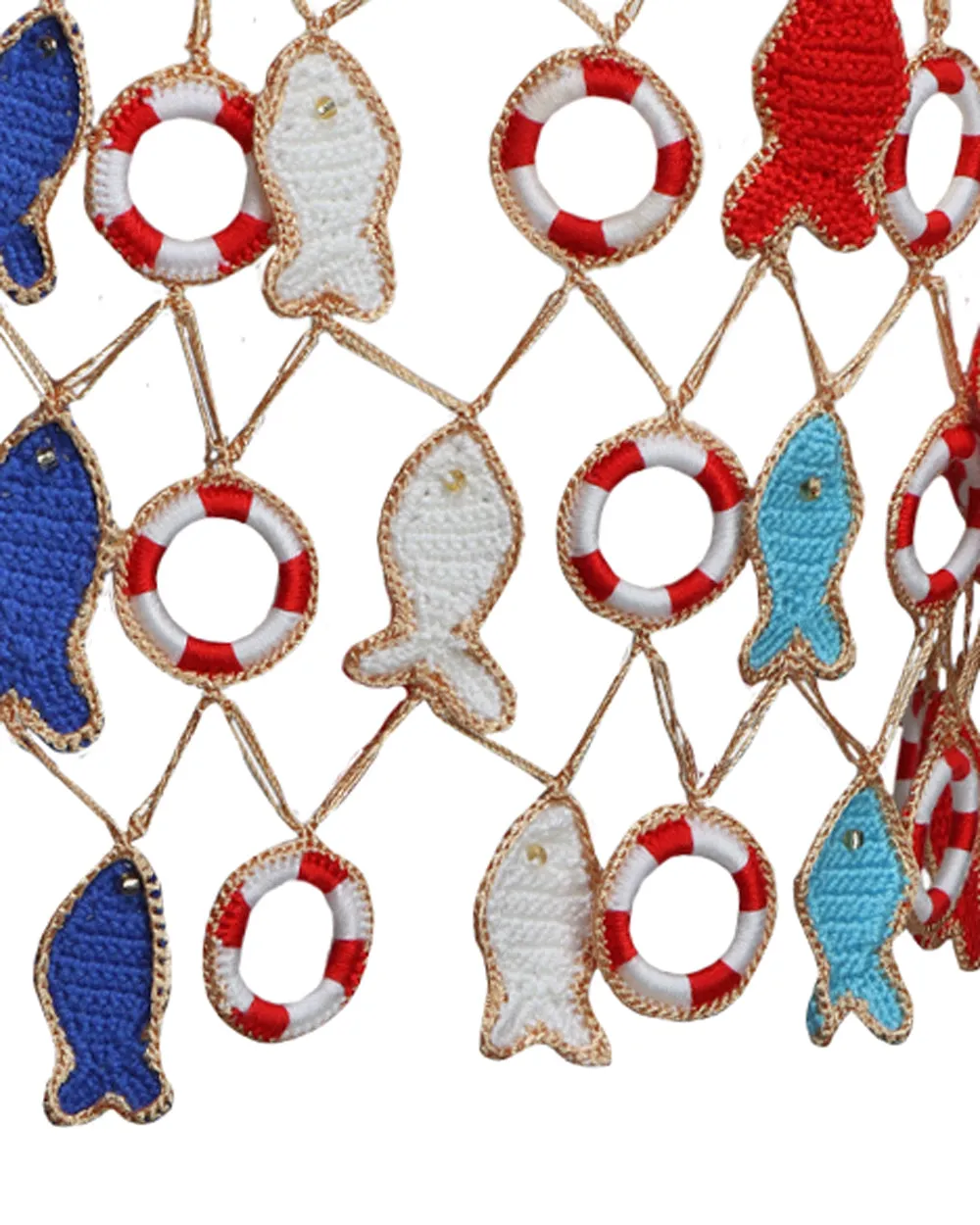 Multicolor Crochet Poisson Mini Skirt