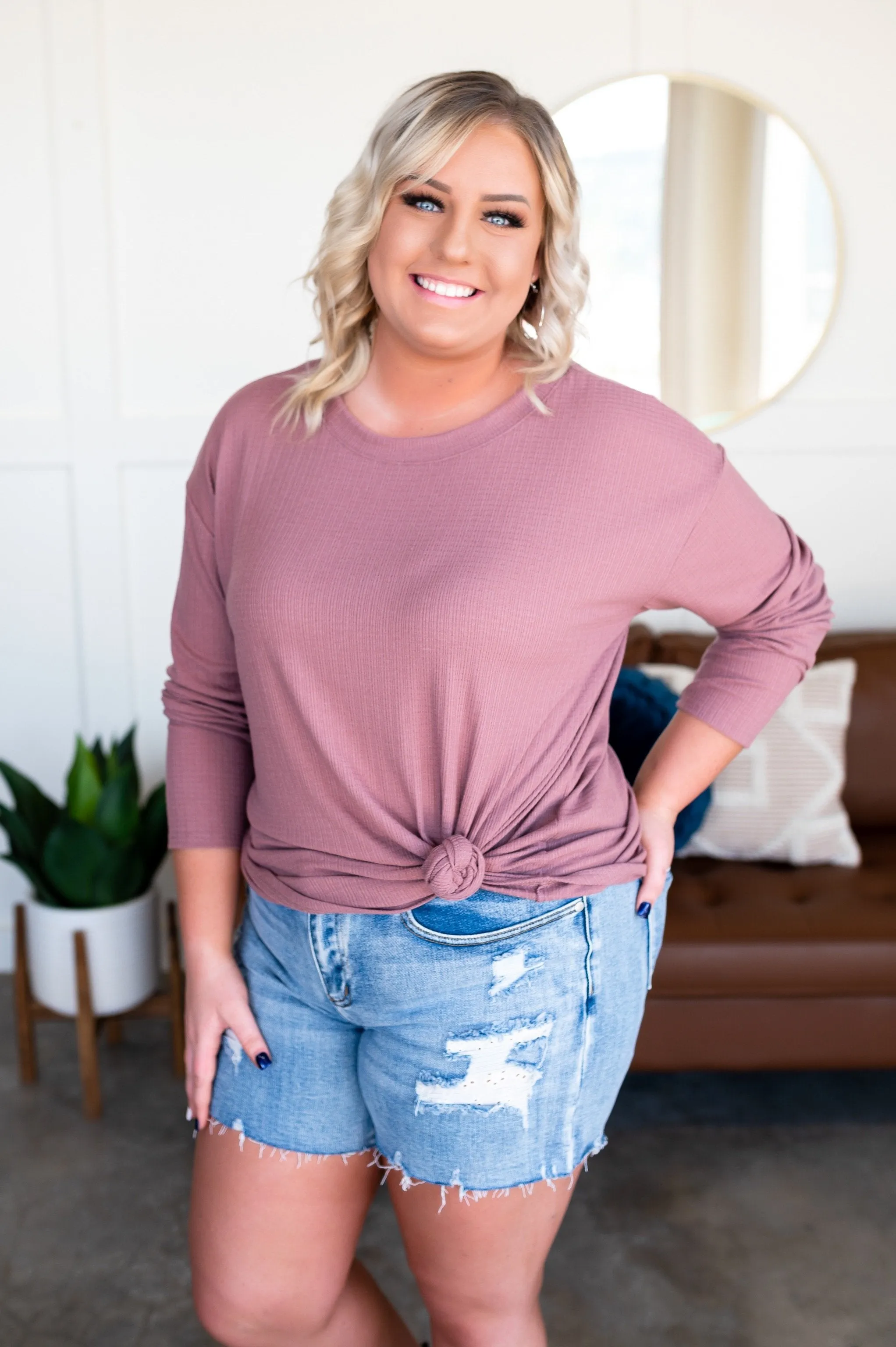 Never Be Basic Summer Knit In Rose