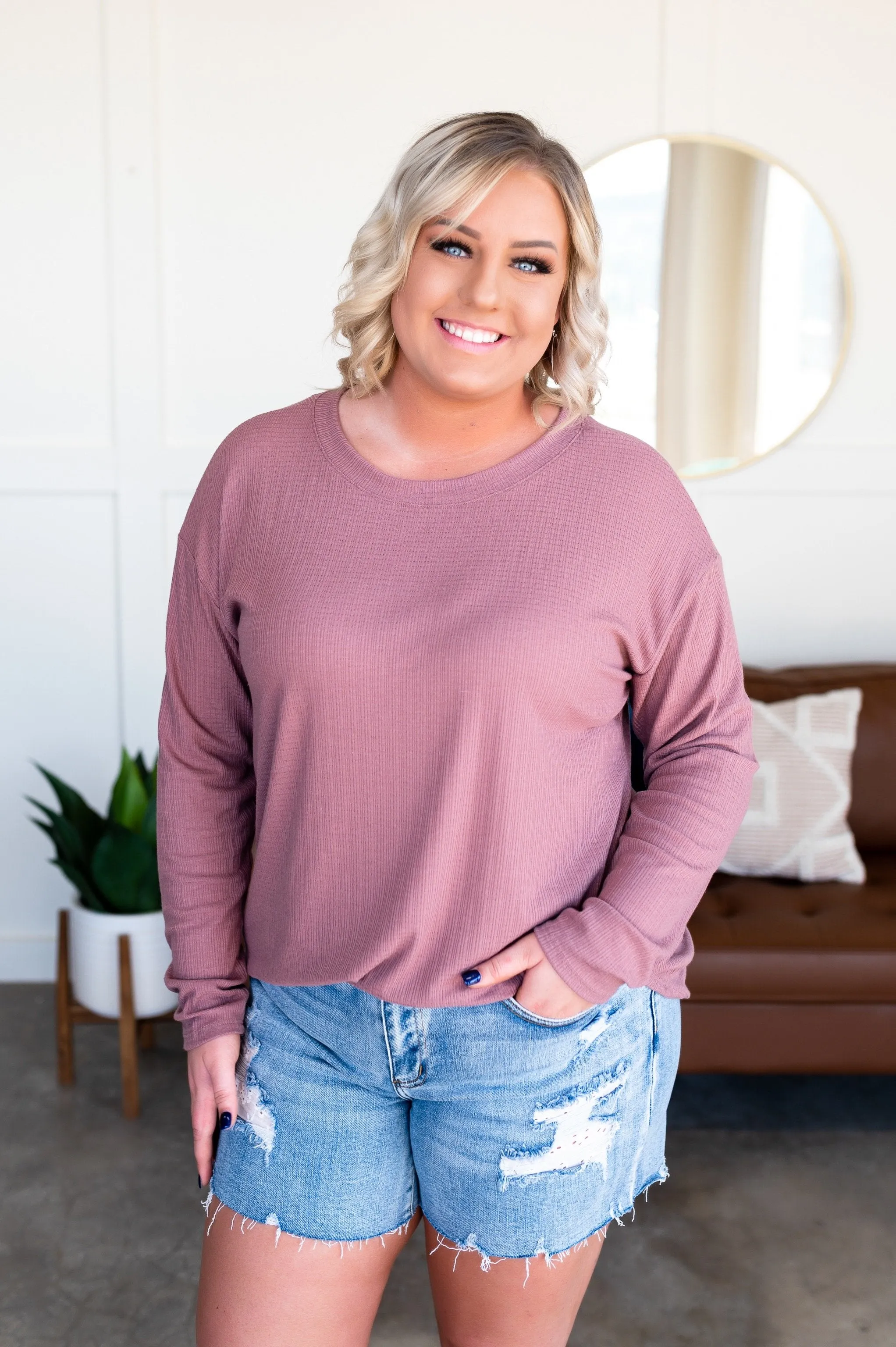 Never Be Basic Summer Knit In Rose