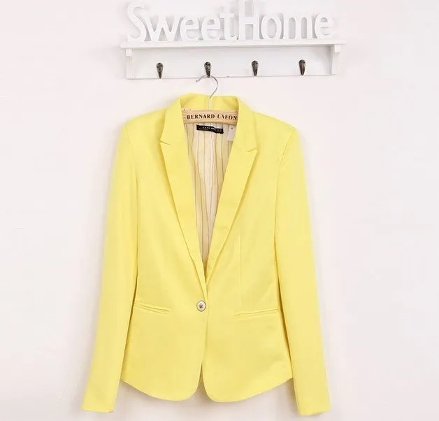 NEW blazer women suit blazer foldable brand jacket made of cotton & spandex with lining Vogue refresh blazers