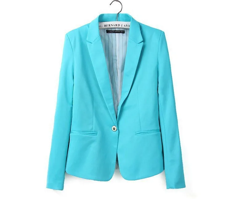 NEW blazer women suit blazer foldable brand jacket made of cotton & spandex with lining Vogue refresh blazers
