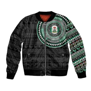 Nigeria African Tribal Pattern Bomber Jacket Chest Arm Tattoo LT15