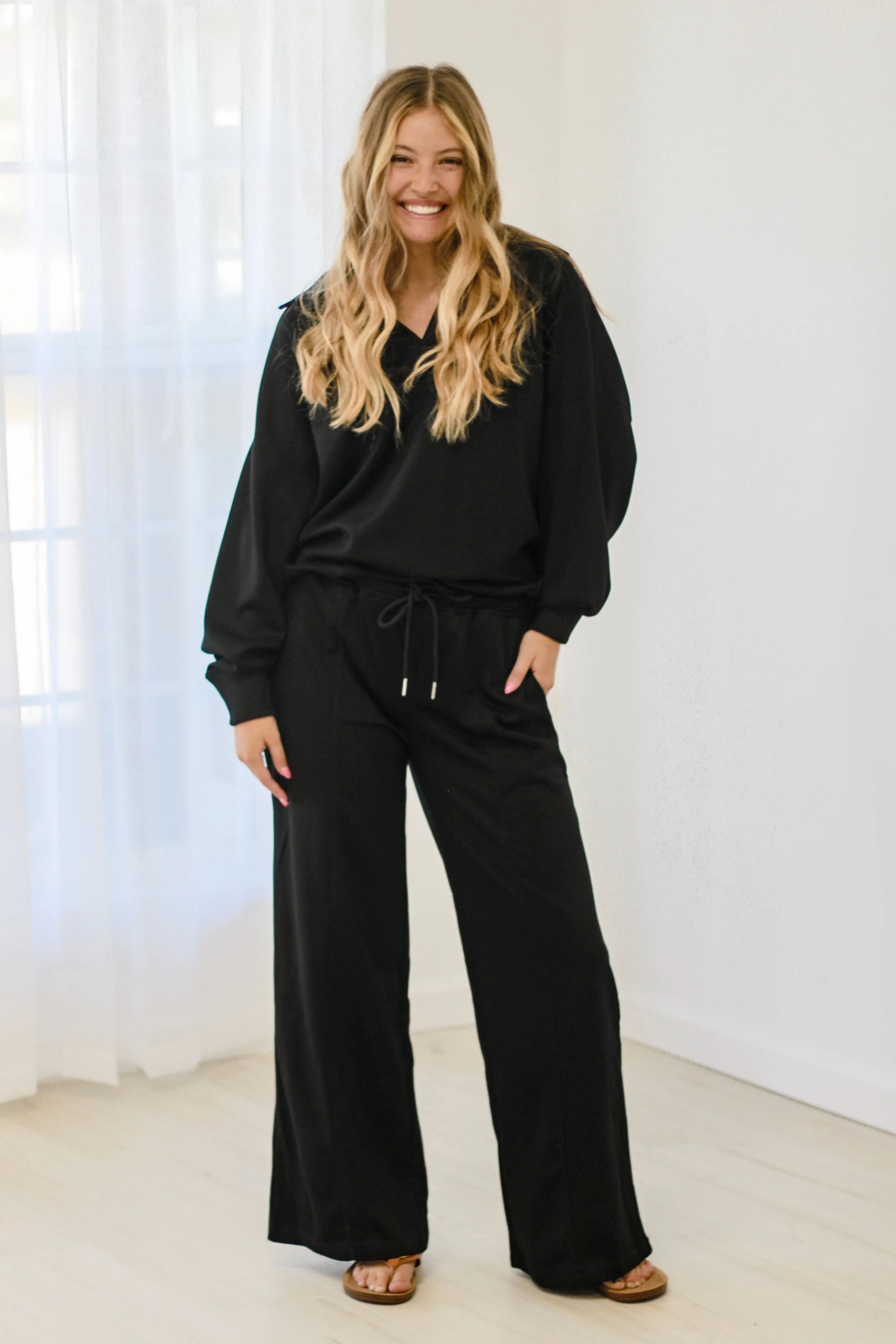 Not Over You Sweatpants in Black