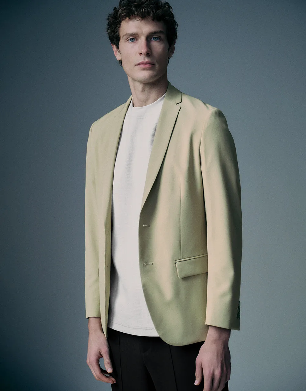 Notch Lapel Tailored Blazer