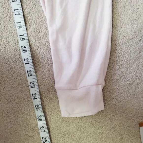NWT Born Soft Blush Pink Tapered Lounge Drawstring Jogger Pajama Pants XL