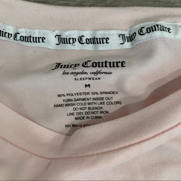 *NWT Juicy Couture Pink Sleepwear Loungewear Pajama Set Jogger Style Pants