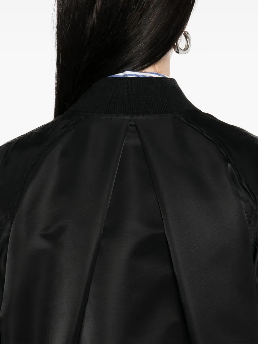 Nylon bomber jacket