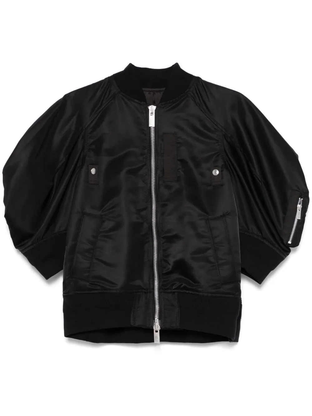 Nylon bomber jacket
