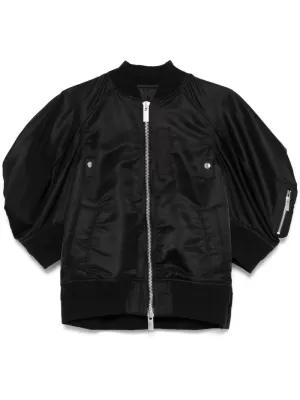 Nylon bomber jacket