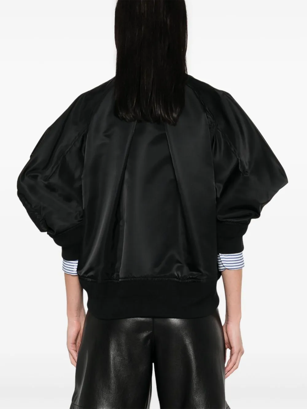 Nylon bomber jacket