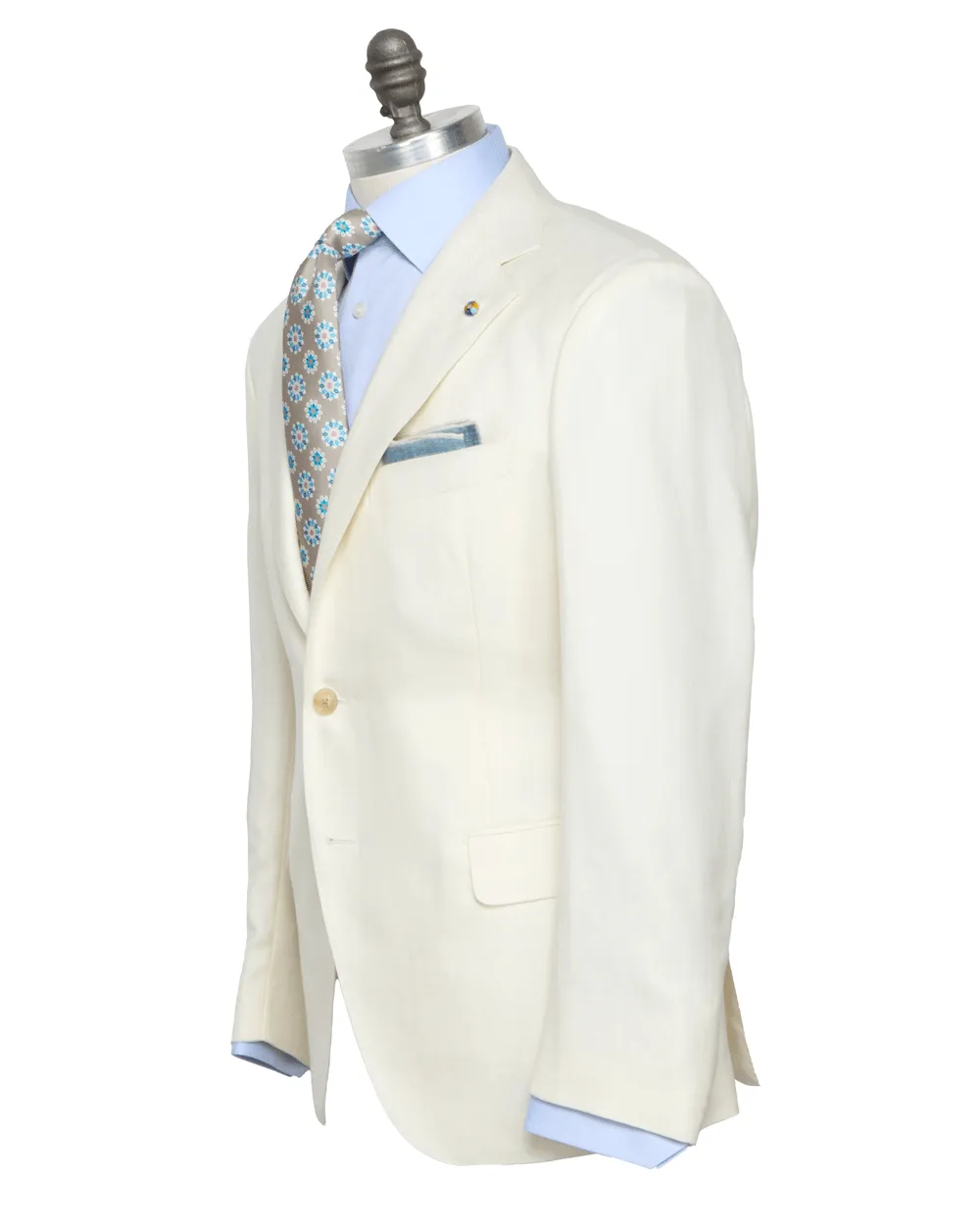 Off White Herringbone Sportcoat