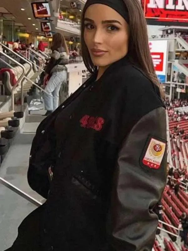 Olivia Culpo San Francisco 49ers Bomber Jacket