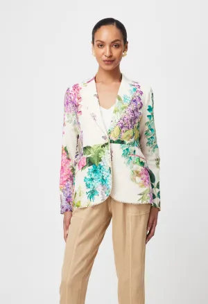 Once Was | Bahia Lace Trim Blazer